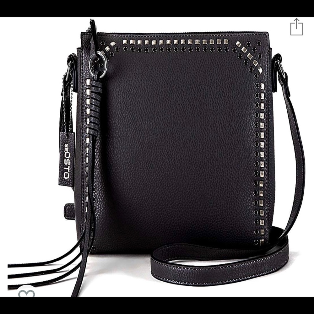 Black cross body purse